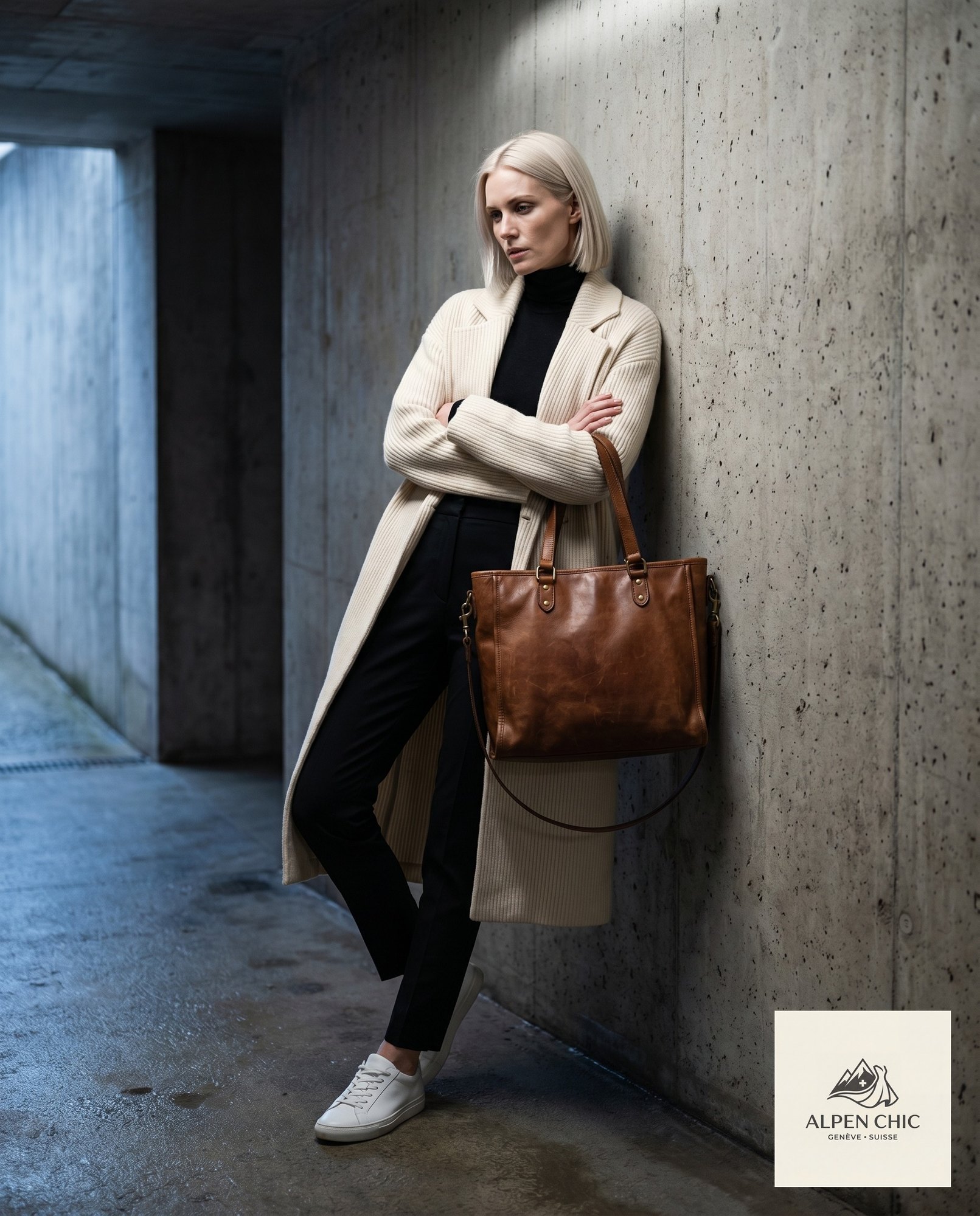 Im hellen Mantel — die Tote als Begleiterin durch die Stadt.